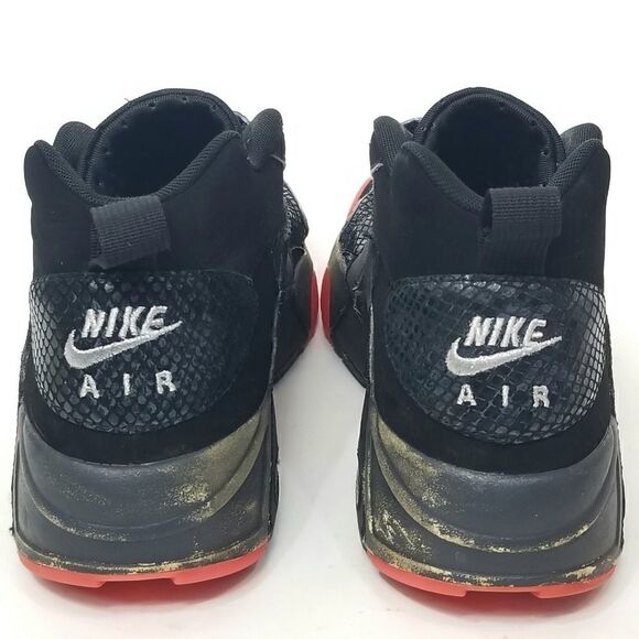 NIKE AIR VEER "Premium" Black Anthracite Atomic Red Sneakers Trainers Size 10.5 - Picture 5 of 11